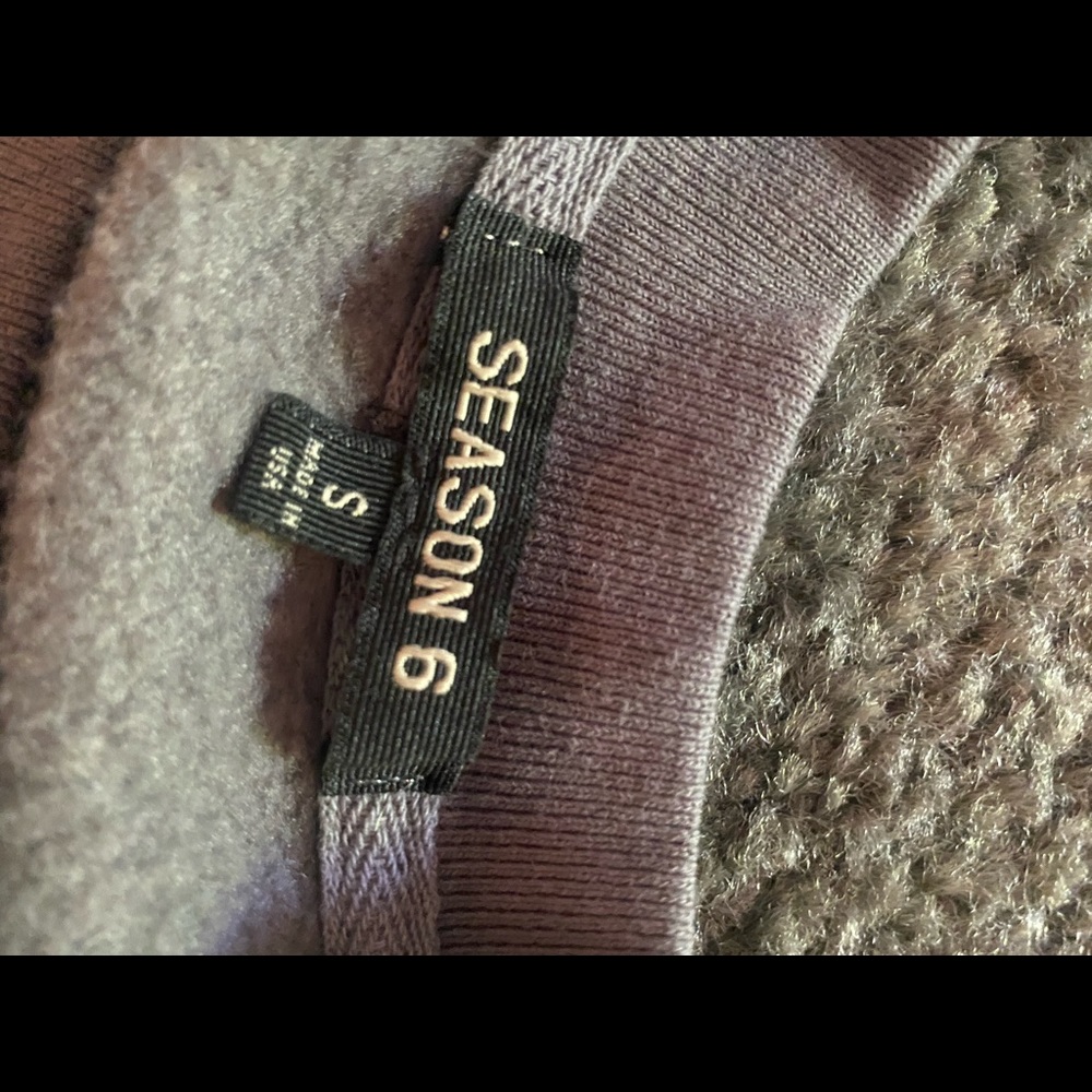 Yeezy season 6 grey crewneck